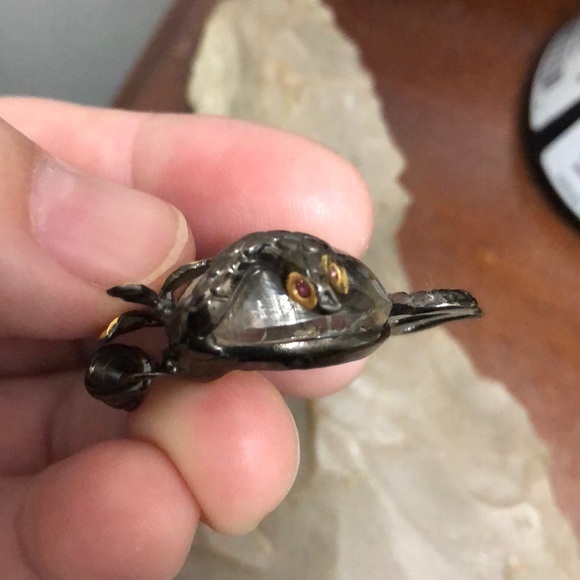 Artisan Snake inspired rutilated quartz pendant - Picture 2 of 7